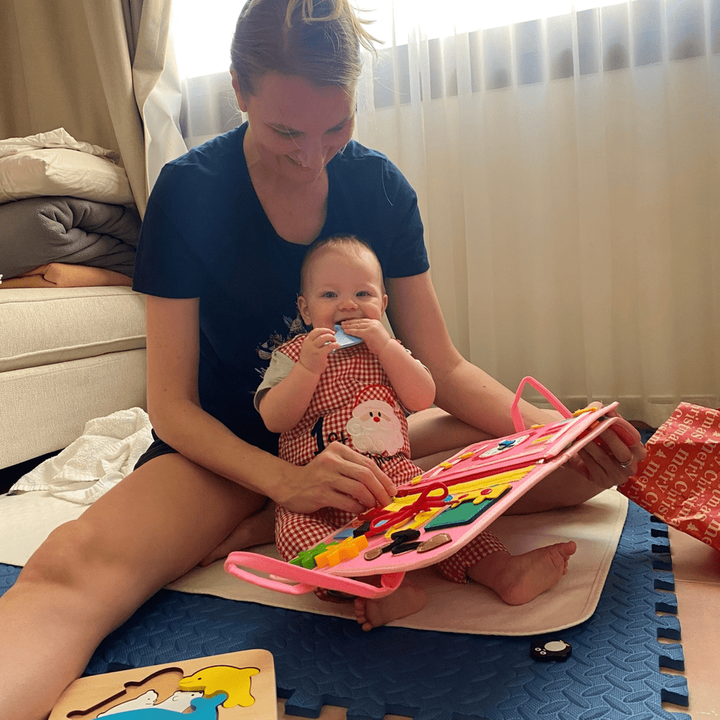 TibaToes™ Montessori Busy Board