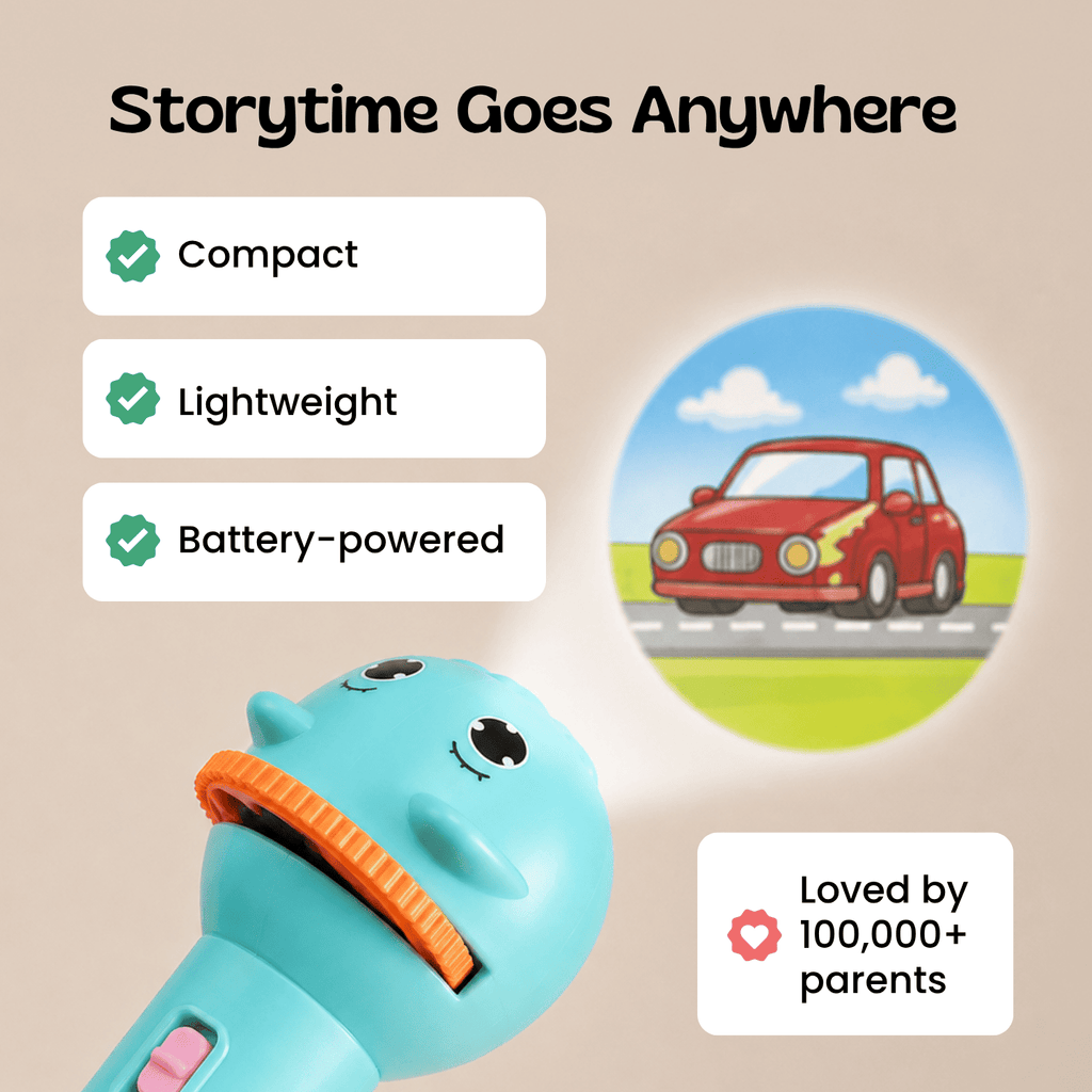 TibaToes Animal Story Projection Flashlight