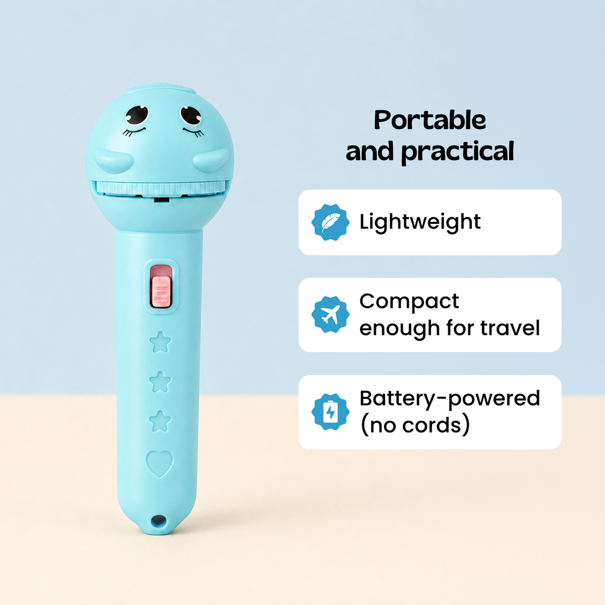 TibaToes Animal Story Projection Flashlight