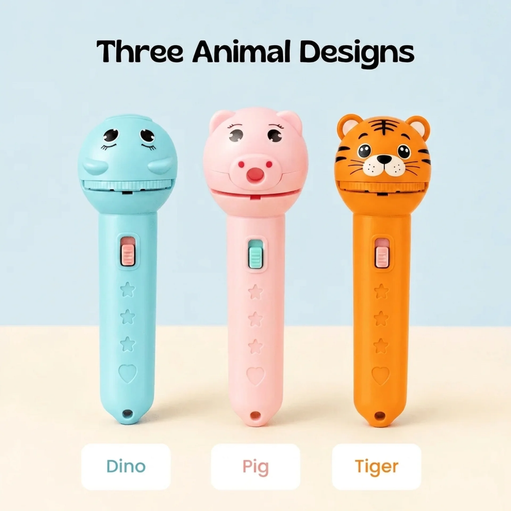 TibaToes Animal Story Projection Flashlight