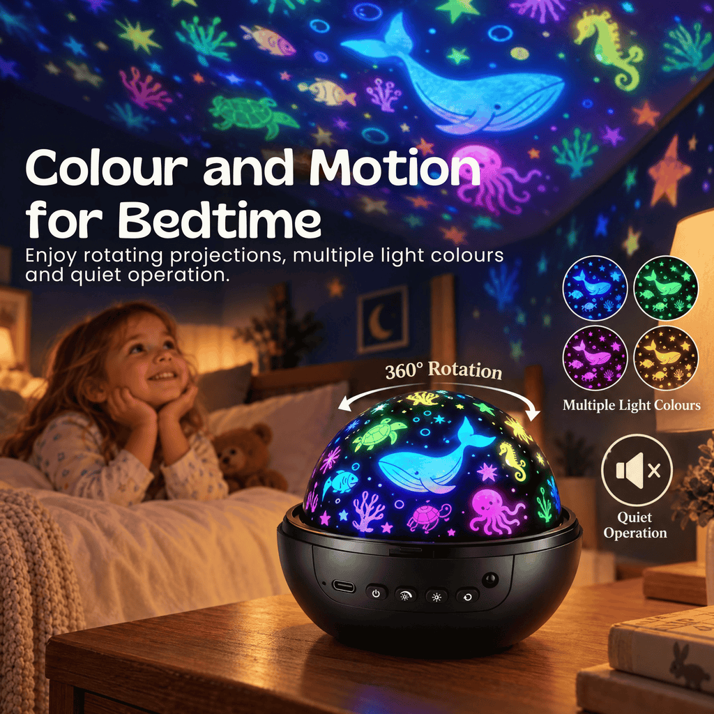 TibaToes™ StarryGlow Projector Night Light