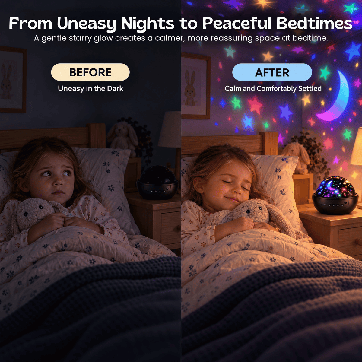 TibaToes™ StarryGlow Projector Night Light