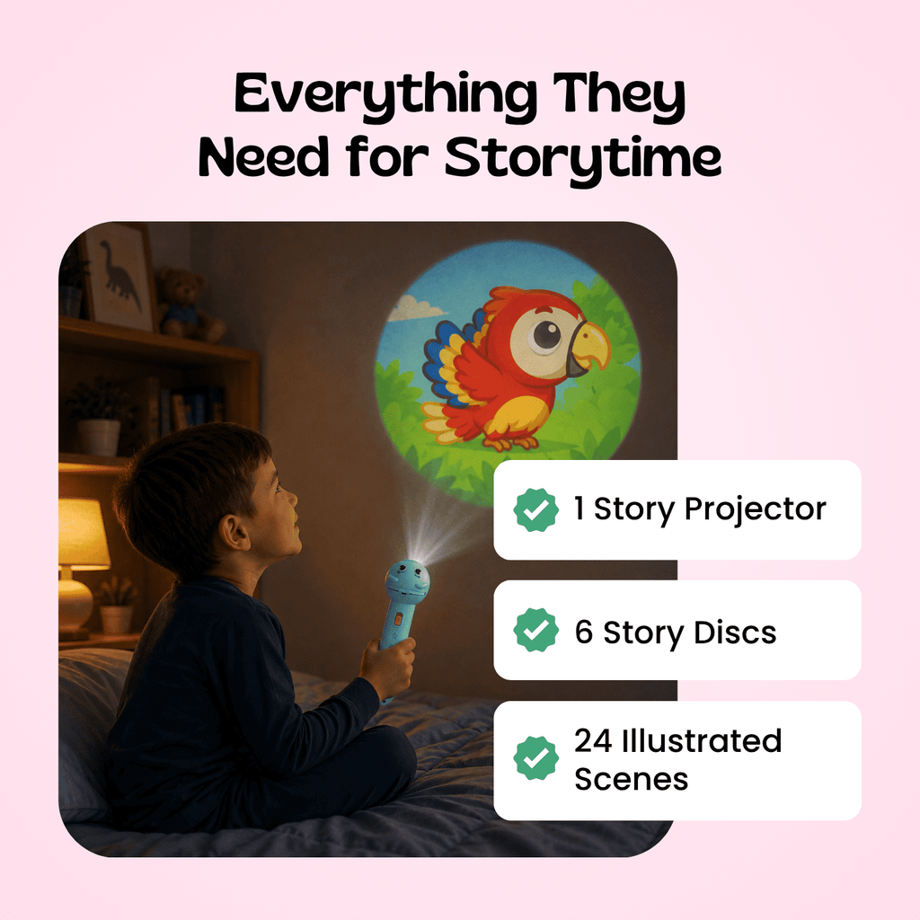 TibaToes Animal Story Projection Flashlight