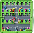 Montessori Vehicles Maze Board