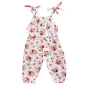 Floral Print Sleeveless Jumpsuit One Piece Outfit