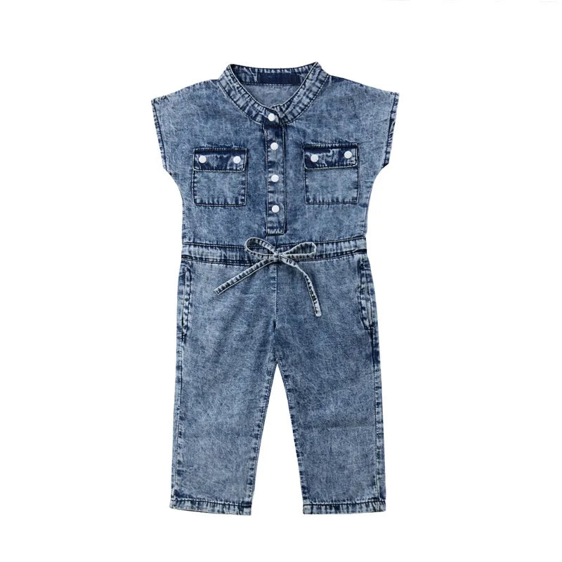 Girl Denim Jumpsuit Summer