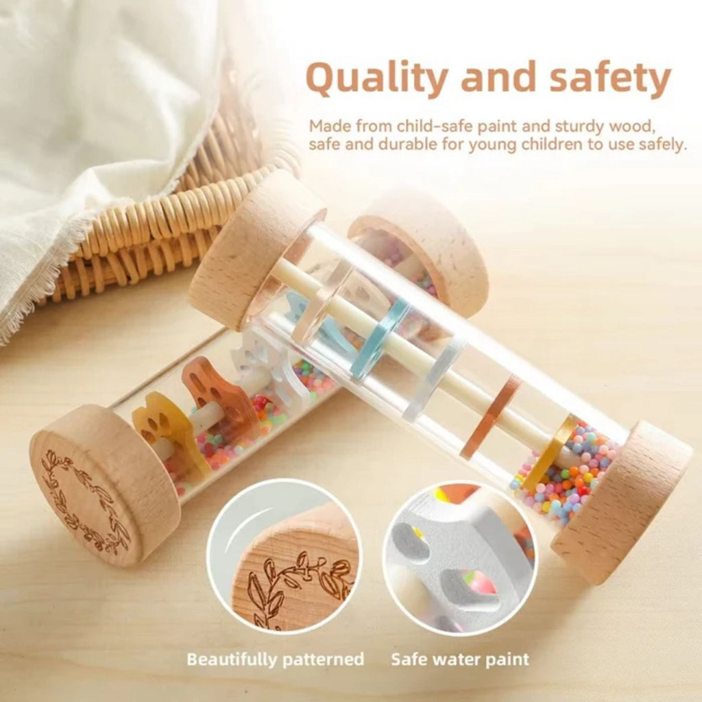 Montessori Wooden Rainmaker Rattle