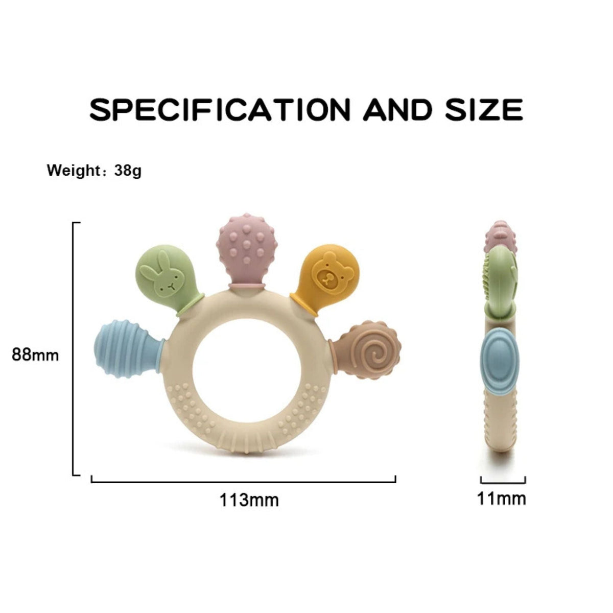 Montessori Silicone Teething Ring