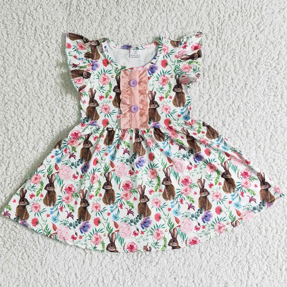 Easter Bunny Cute Baby Girls Dress