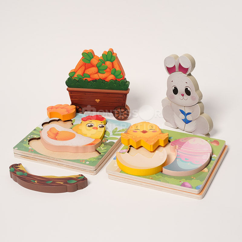 Montessori Easter Puzzles (4 Pack)
