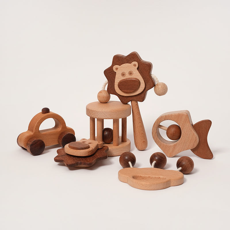 Montessori Wooden Wonder Rattles