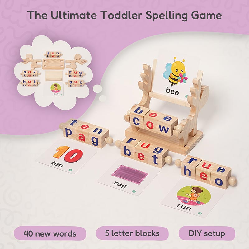 Montessori Spin and Spell Set