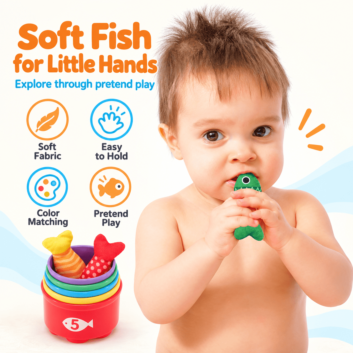Montessori Catch & Count Fishing Set
