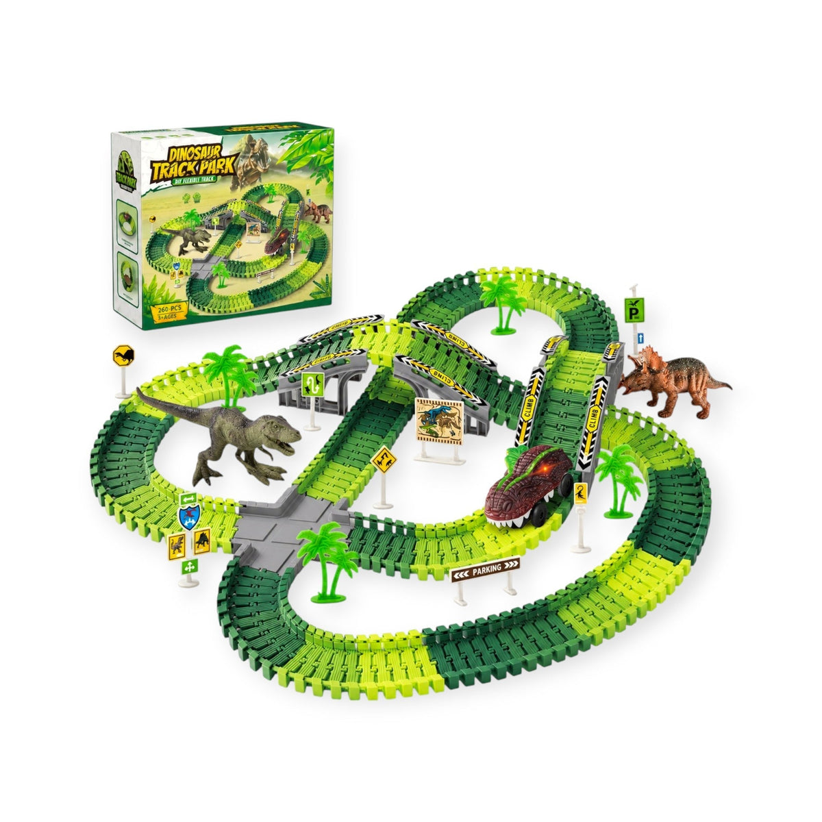 Montessori Dino World Race Track