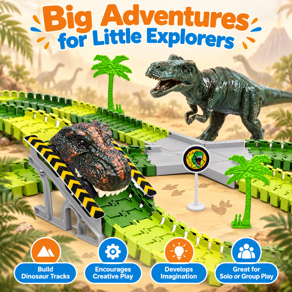 Montessori Dino World Race Track