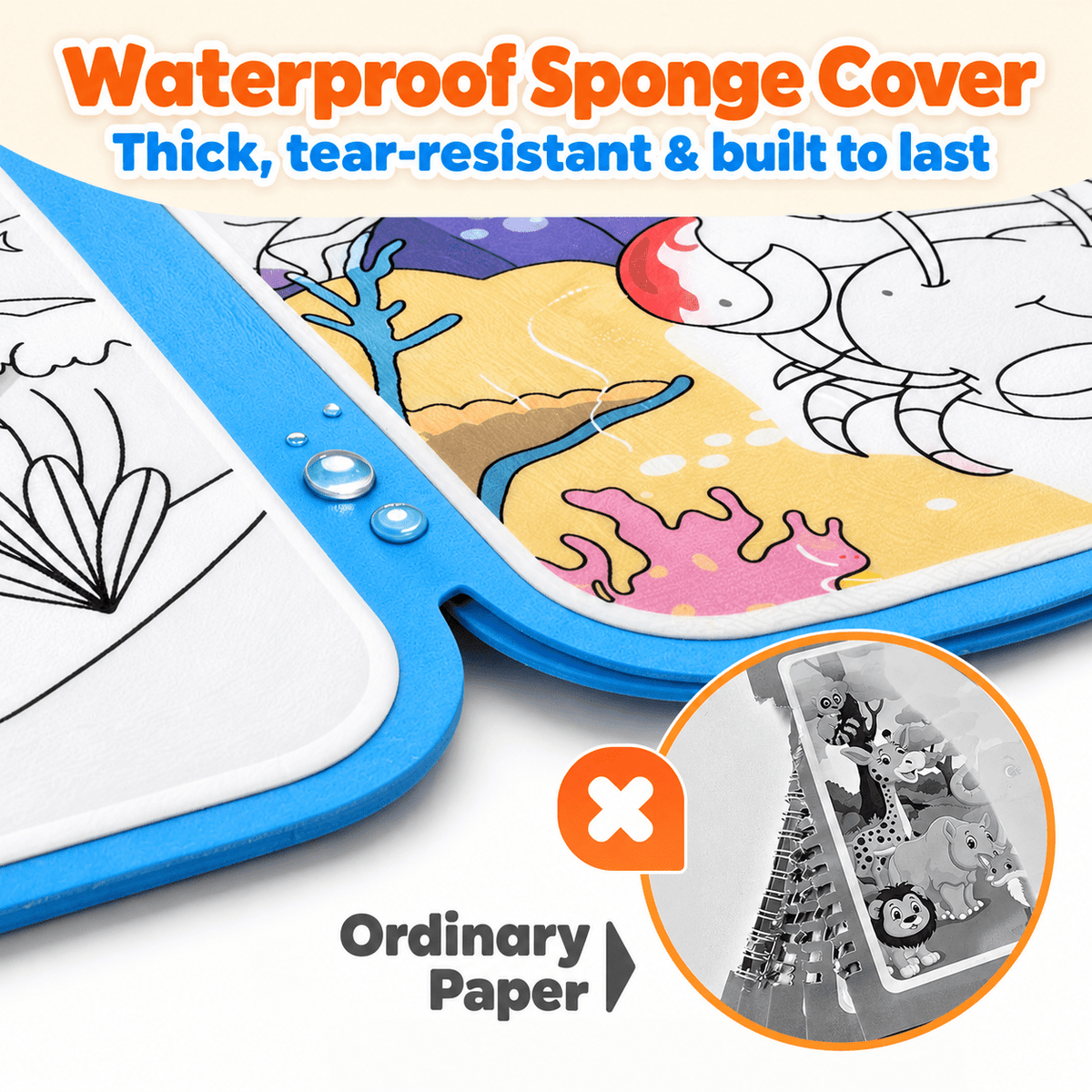 Montessori Magic Water Coloring Books (4-Pack)