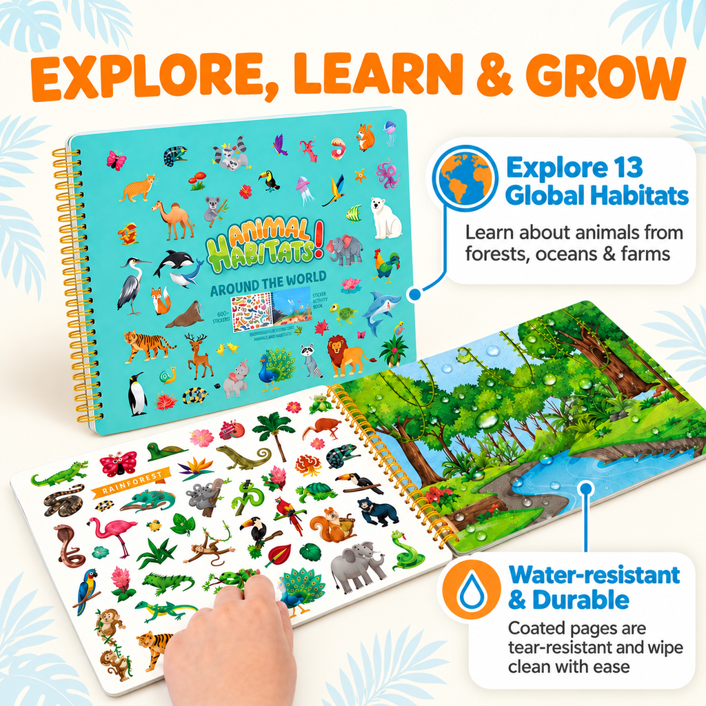 Montessori Sticker & Discover Book