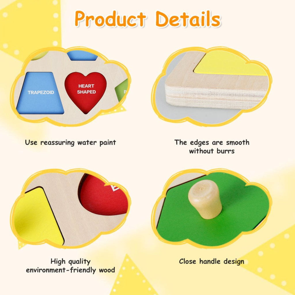 Montessori Wooden Shapes Puzzle
