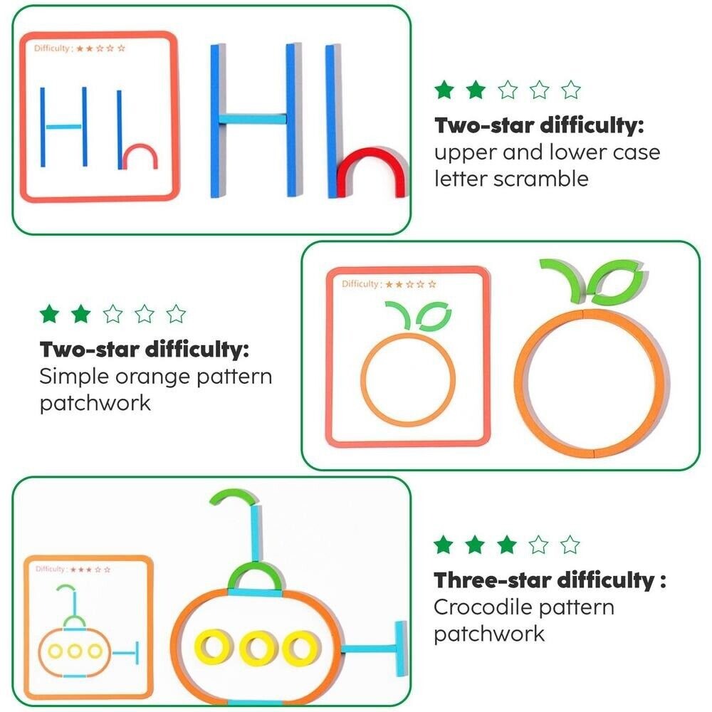 Montessori Masterpieces: Sticks & Rings Builder