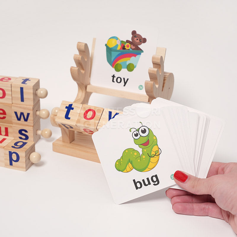 Montessori Spin and Spell Set
