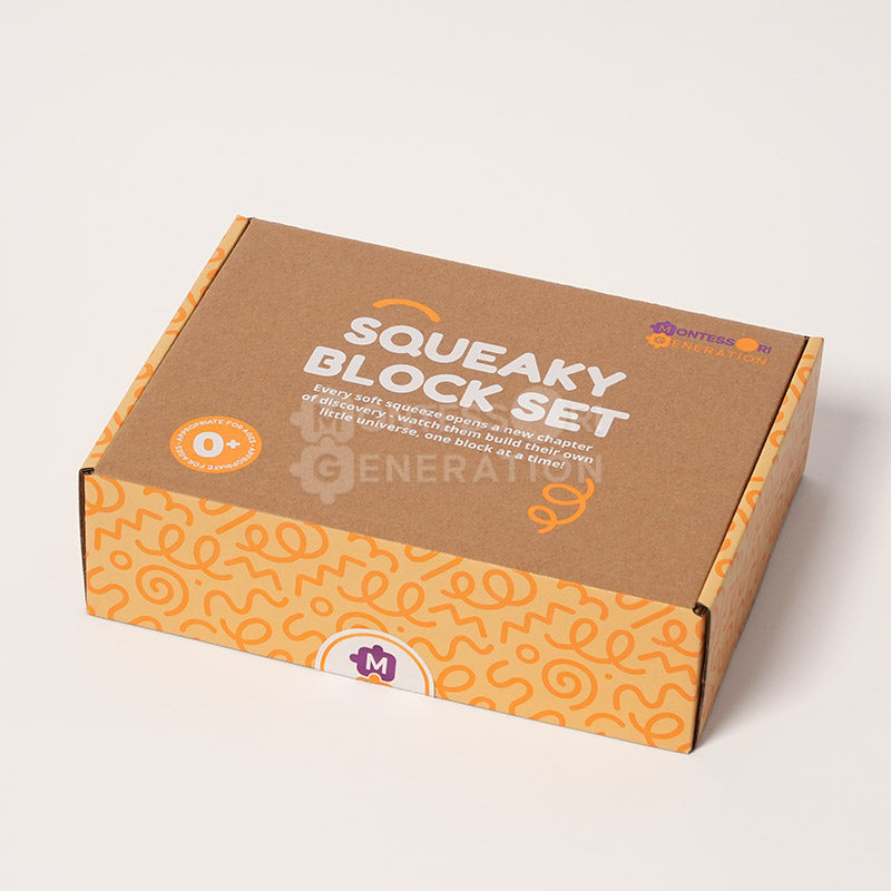Montessori Squeaky Block Set