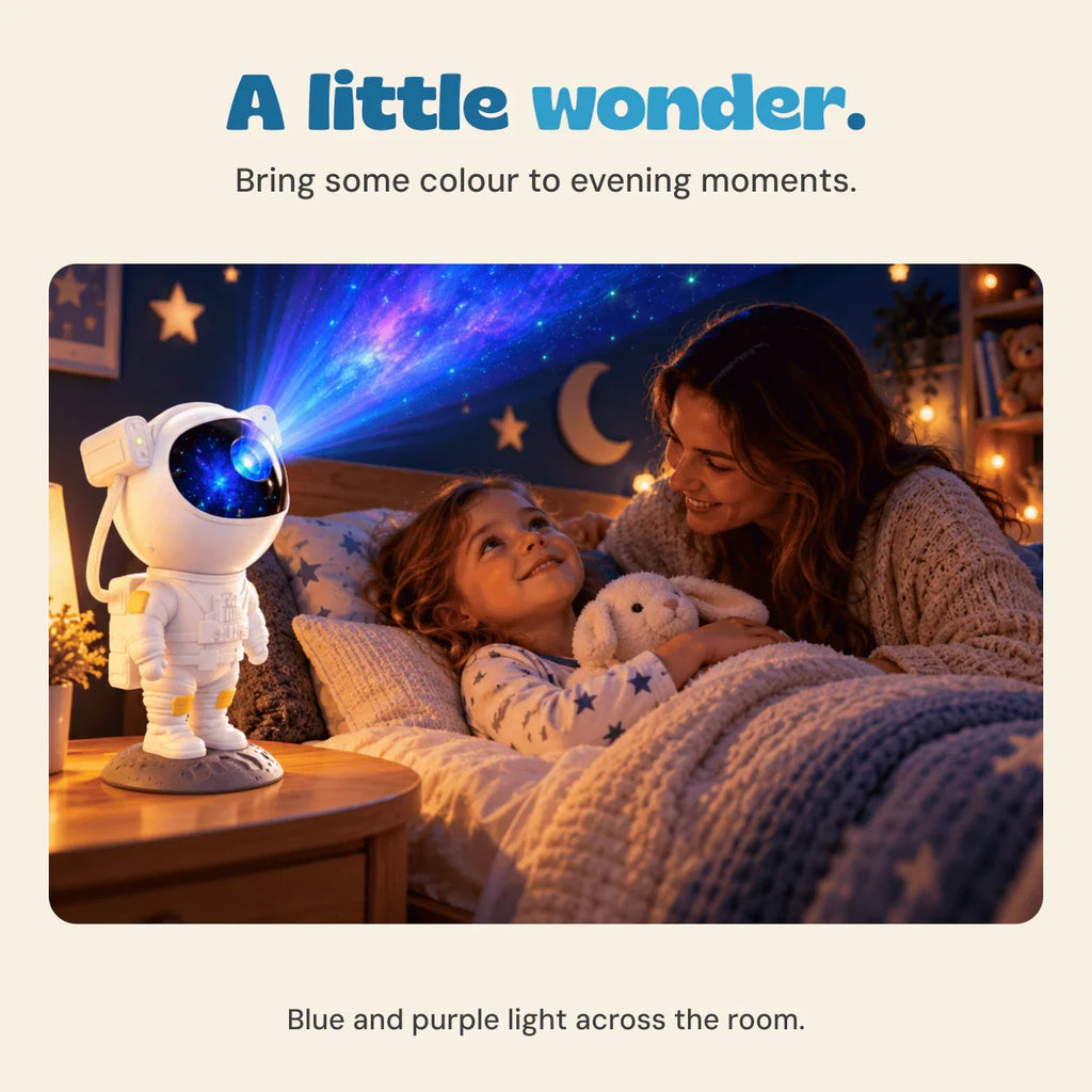TibaToes™ Astronaut Galaxy Night Light Projector