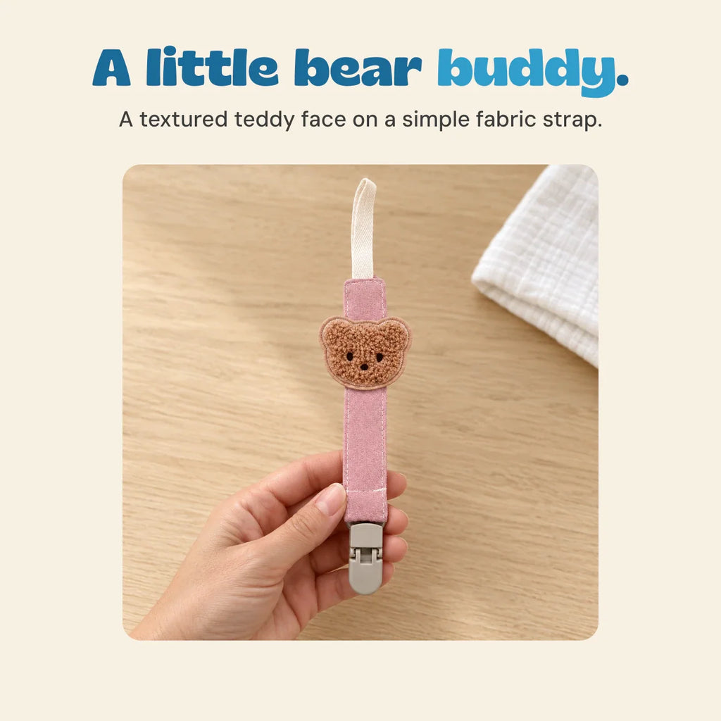 Bear Buddy Pacifier Clip