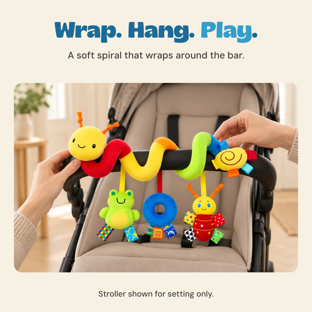 TibaToes™ BusyBuggy Sensory Stroller & Crib Toy