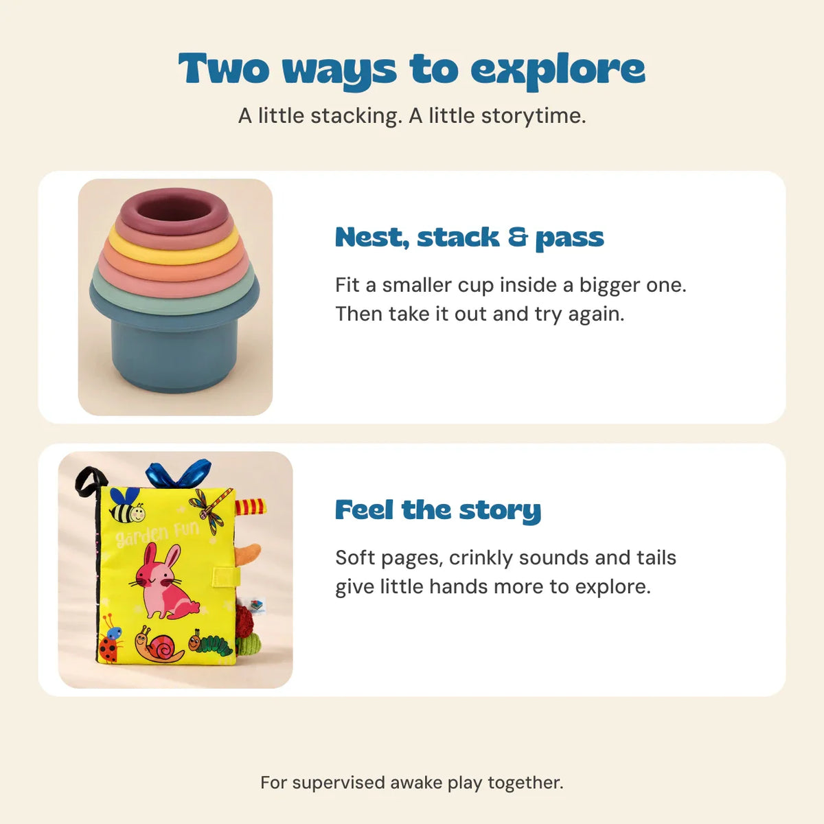 TibaToes™ Baby Stack & Story Gift Bundle