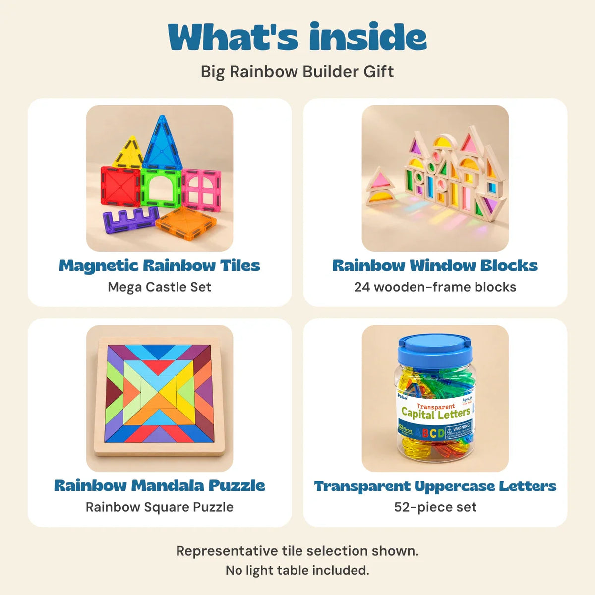 TibaToes™ Big Rainbow Builder Gift Bundle