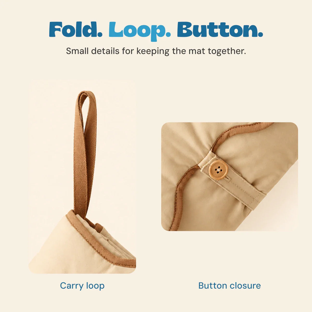TibaToes™ Foldable Changing Mat for Babies & Toddlers