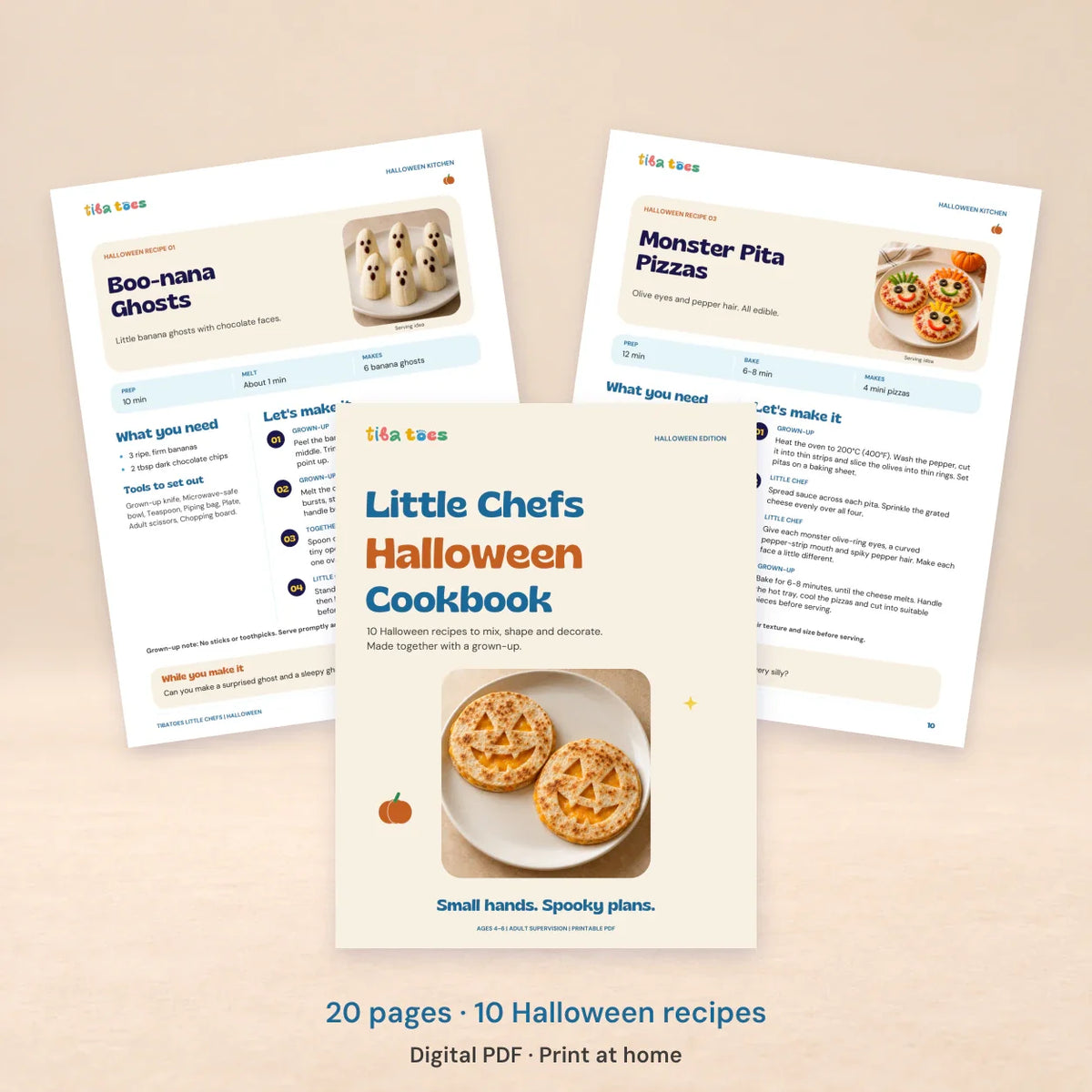 TibaToes™ Little Chefs Halloween Cookbook