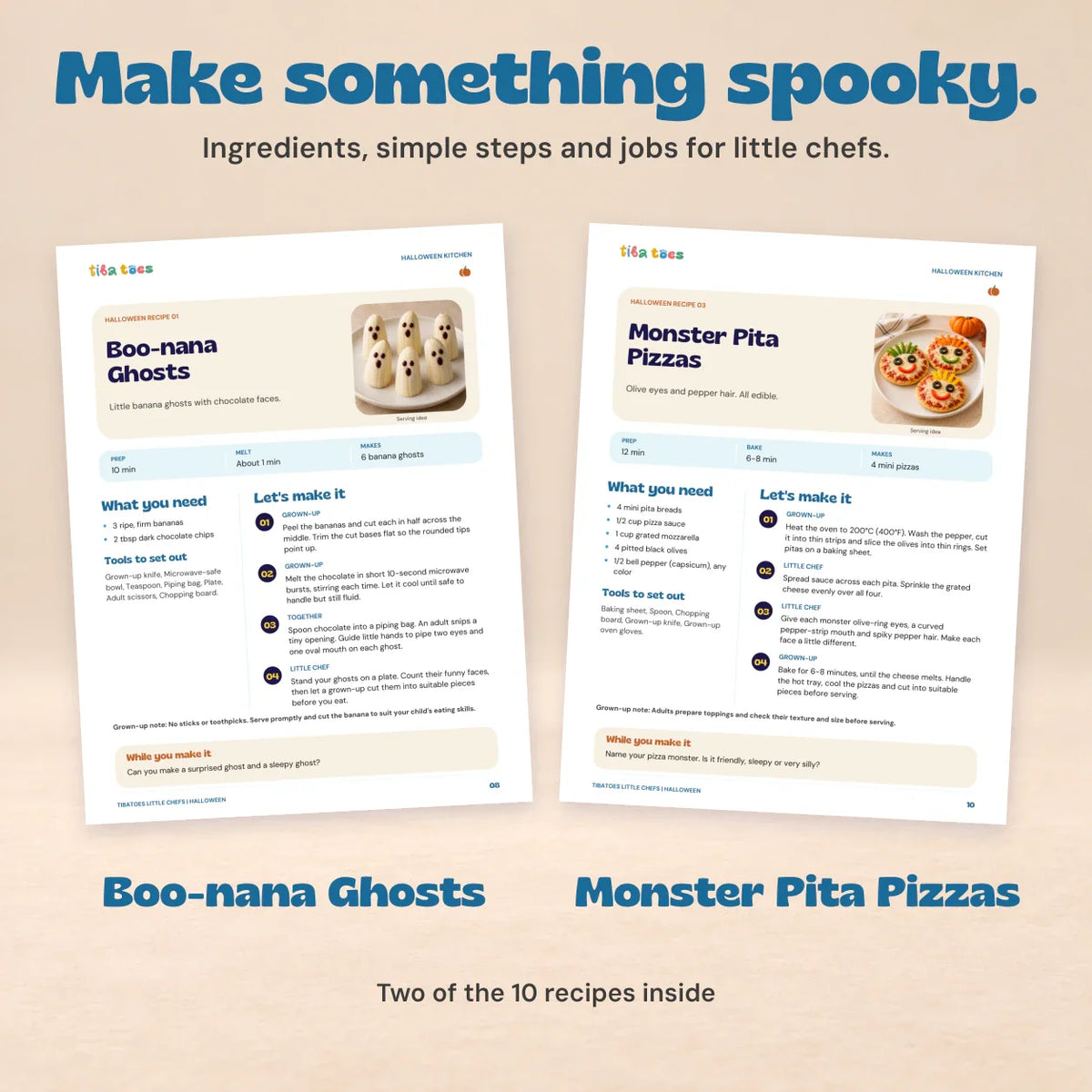 TibaToes™ Little Chefs Halloween Cookbook
