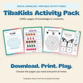 TibaKids Educational Activity Pack 1,000+ Pages