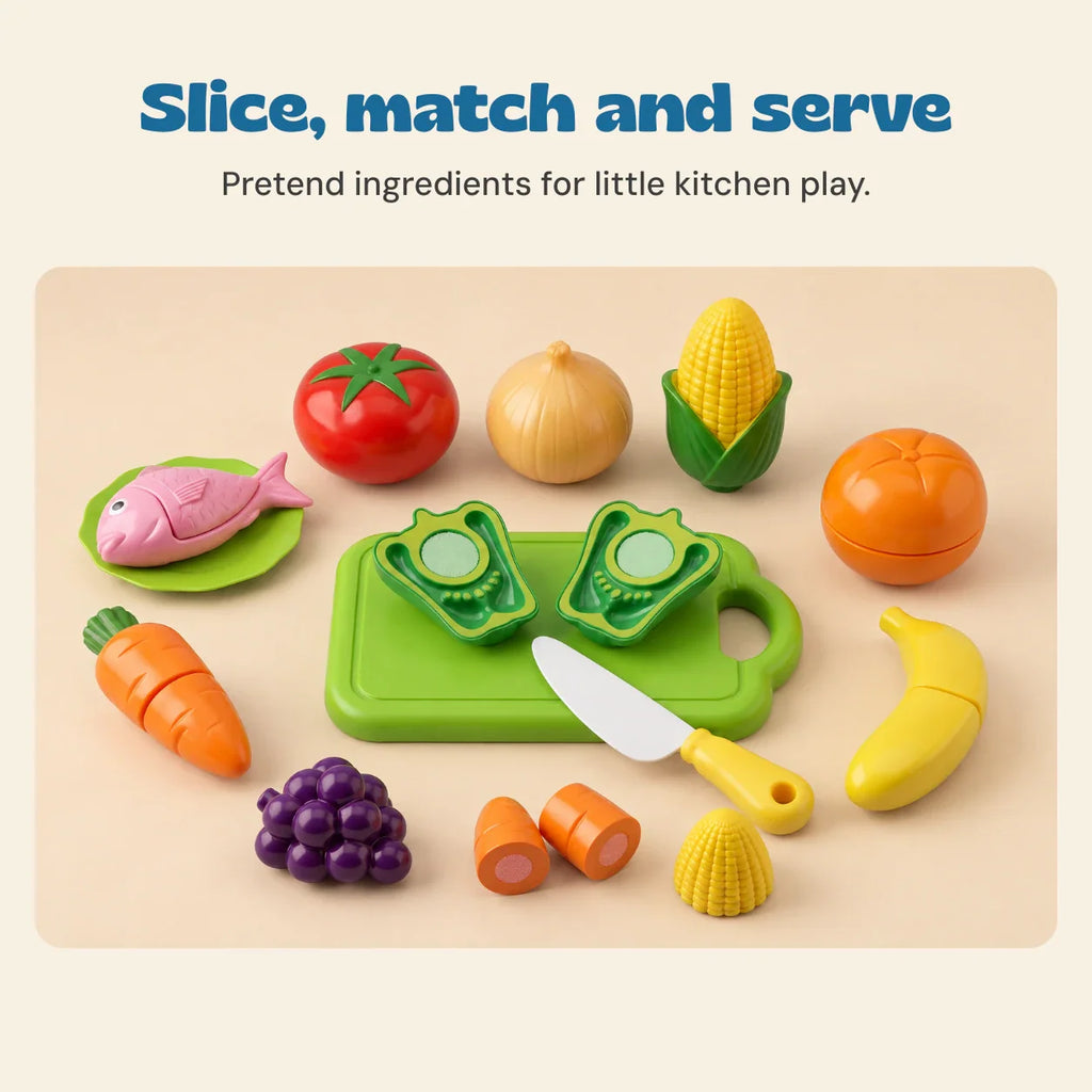 TibaToes Little Chef Cutting Play Set