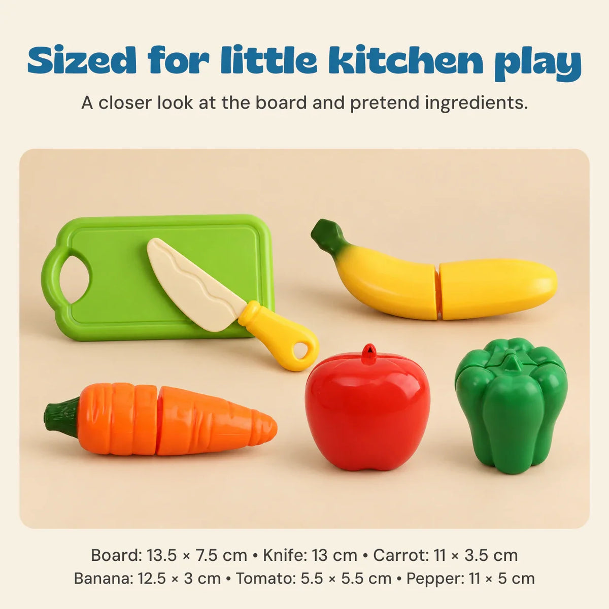 TibaToes Little Chef Cutting Play Set