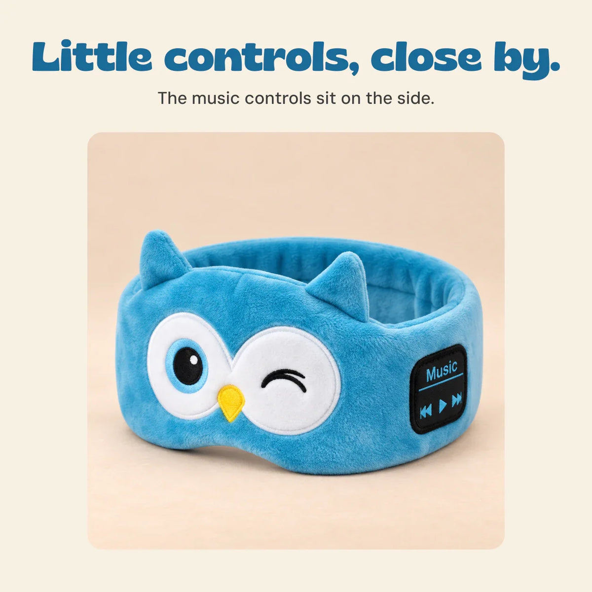 TibaToes™ CozyCritter Bluetooth Sleep Headband