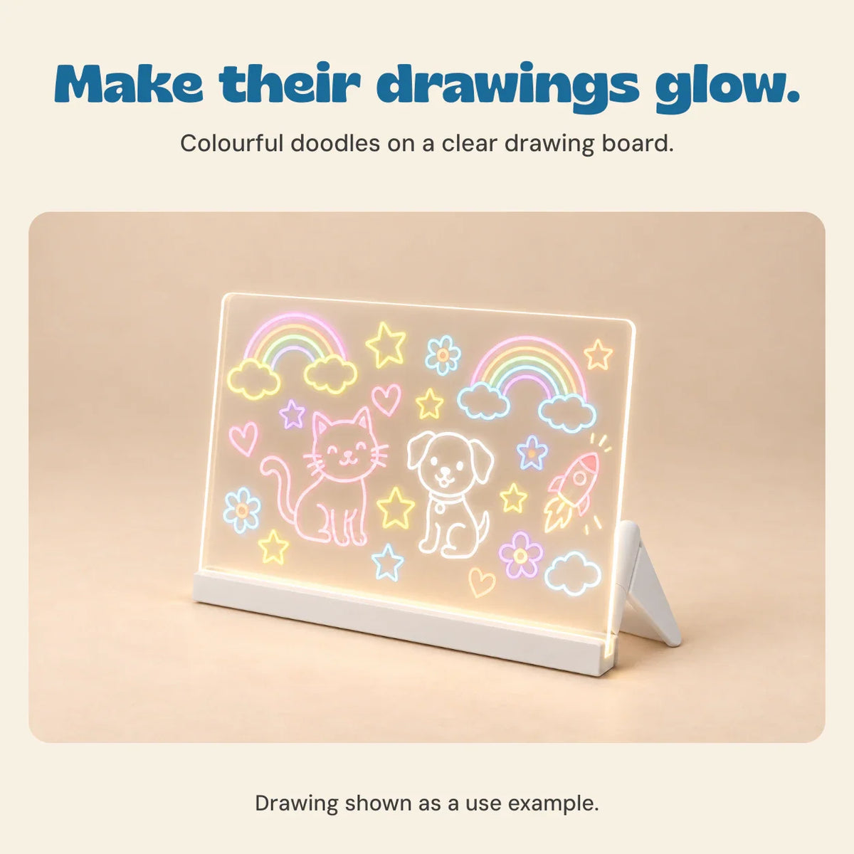 TibaToes™ GlowScribble Light-Up Drawing Board