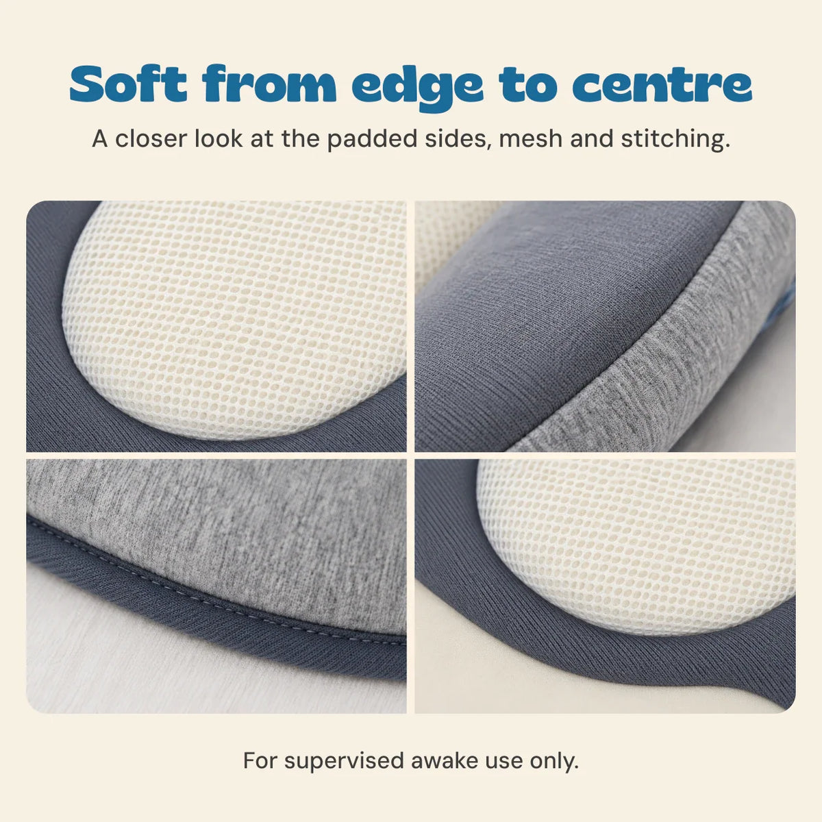 TibaToes™ CozyNest Baby Lounger