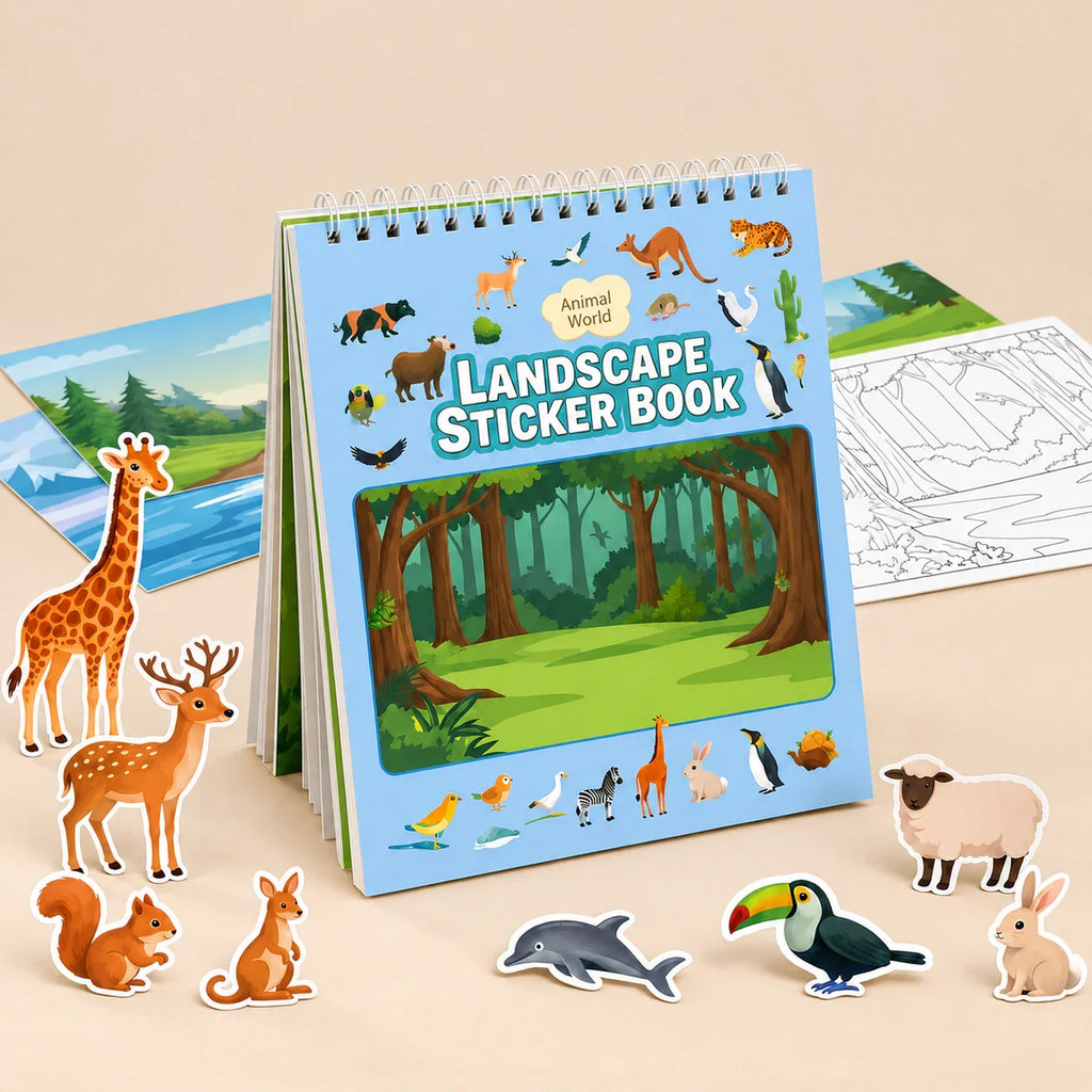 TibaToes™ WildScene Sticker Adventure Book