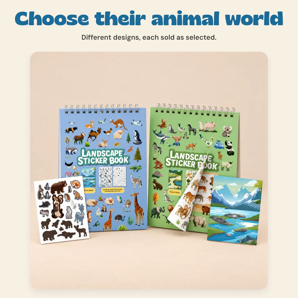 TibaToes™ WildScene Sticker Adventure Book
