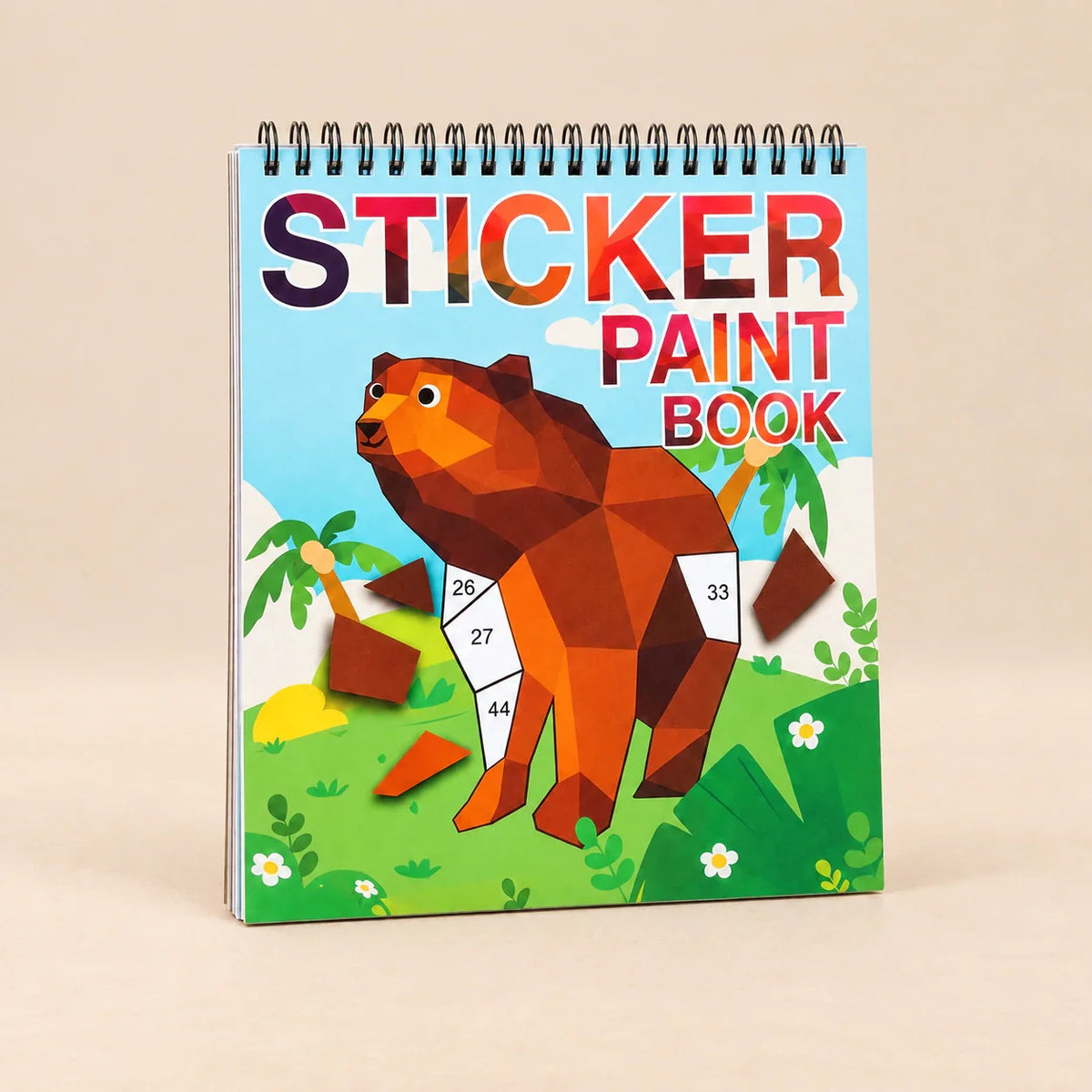 TibaToes™ StickerPaint Number Art Book