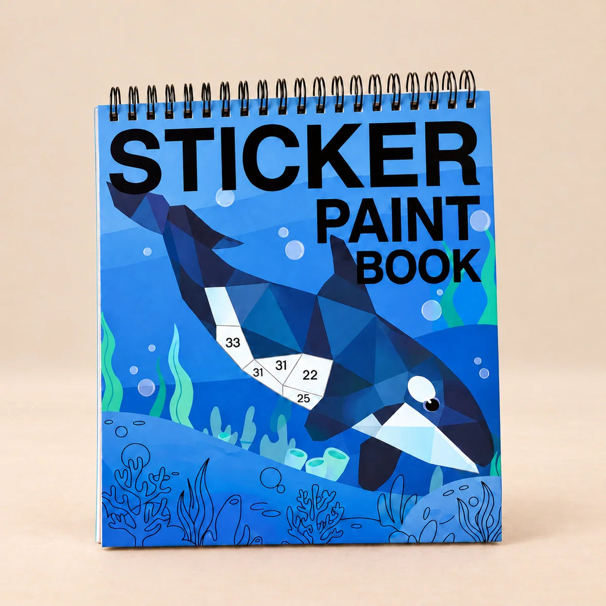 TibaToes™ StickerPaint Number Art Book