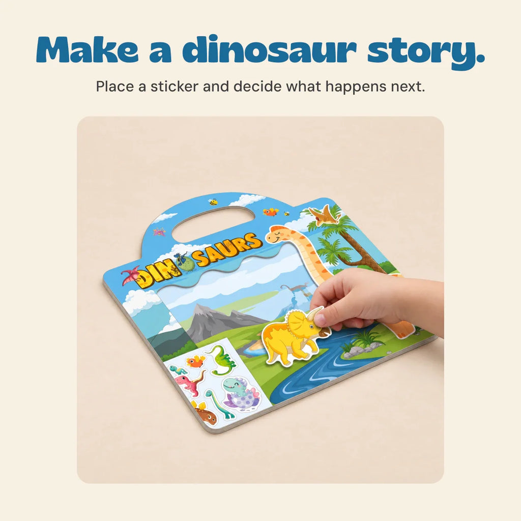 TibaToes™ CarryScene Reusable Sticker Book