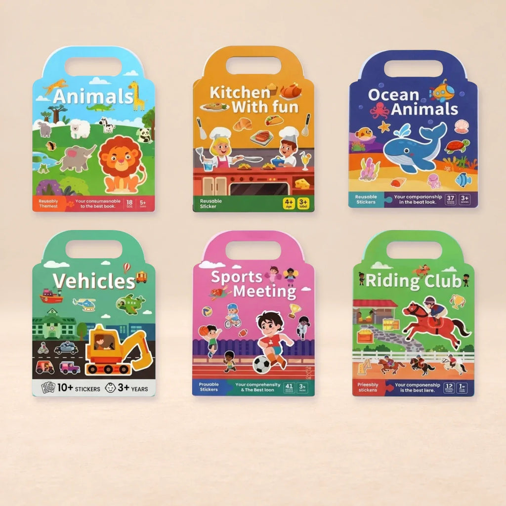 TibaToes™ PuffyScene Reusable Sticker Book