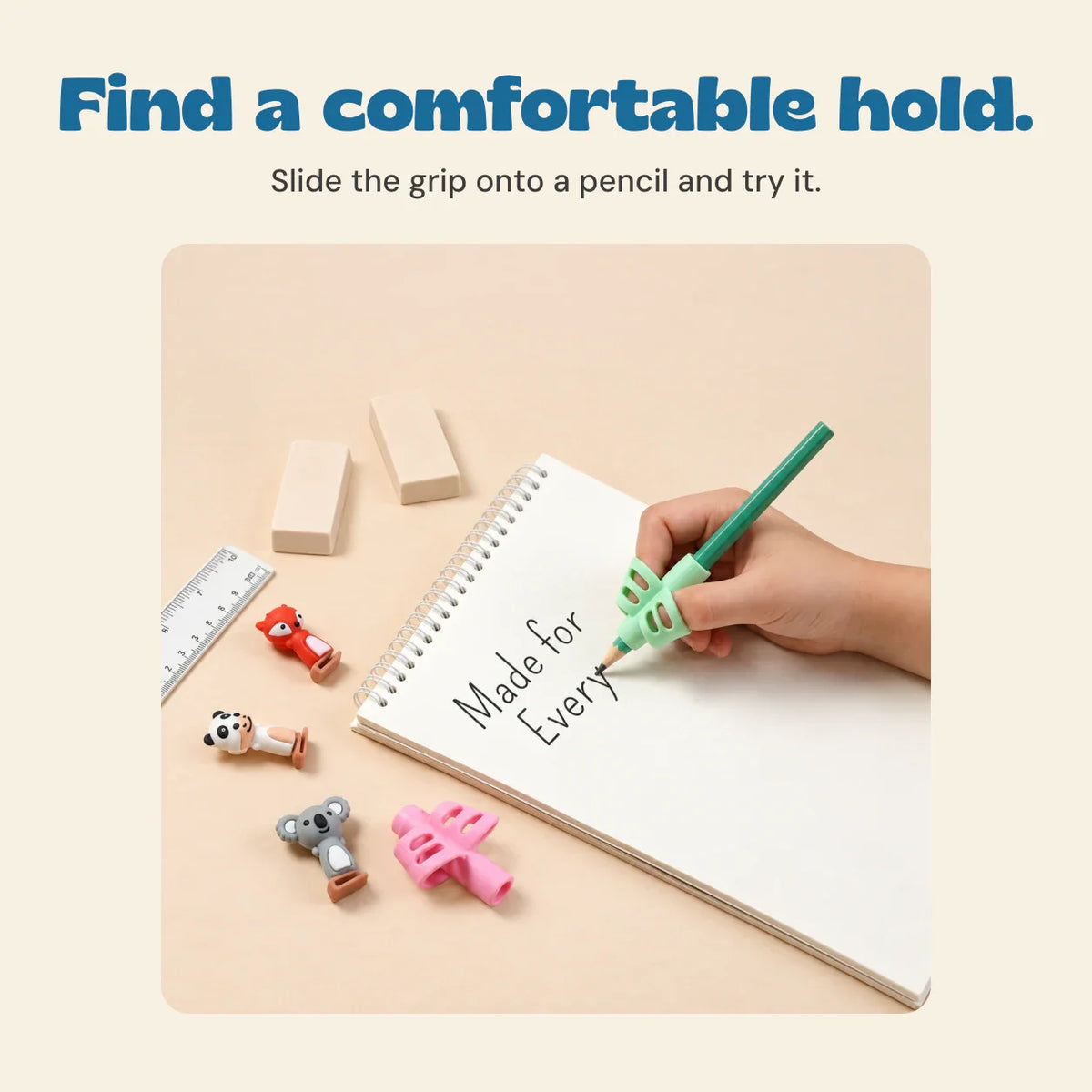 TibaToes™ LittleWriter Pencil Grip Set