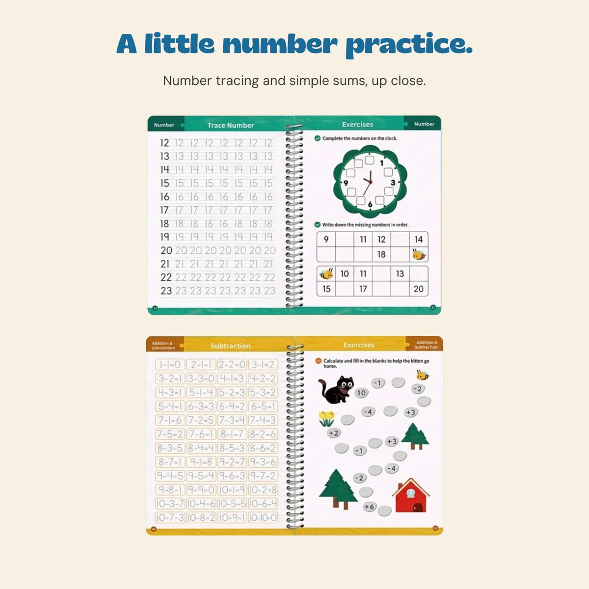 TibaToes™ Trace & Grow Reusable Writing Books