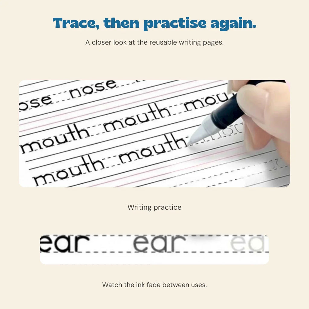 TibaToes™ Trace & Grow Reusable Writing Books
