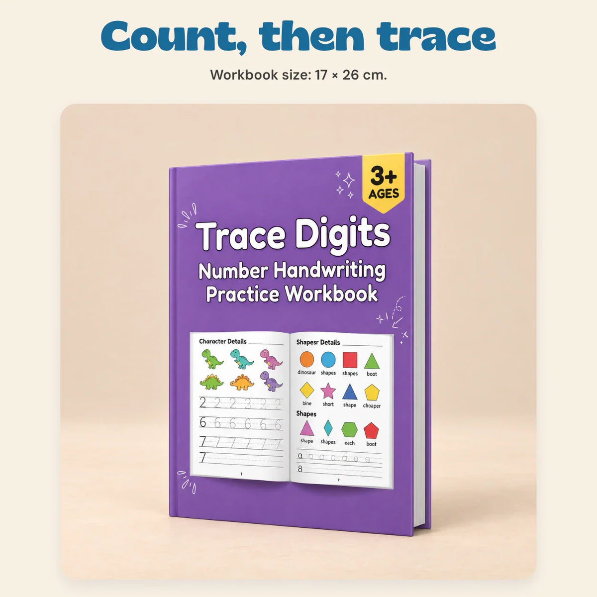 TibaToes™ Count & Trace Math Workbook