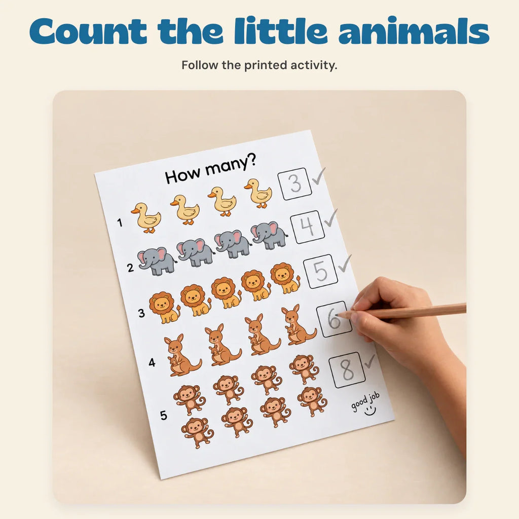 TibaToes™ Count & Trace Math Workbook